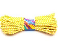 Полипропиленовый шнур фалового плетения с сердечником Шпагат, диаметр 14 мм, длина 20 м, желтый 61012806