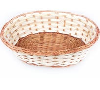 Корзинка Walmer FERN овальная, 30x23x8 см, бамбук/папоротник 22702036