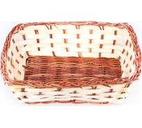 Корзинка Walmer FERN прямоугольная, бамбук/папоротник, 20x17x6 см 22702039