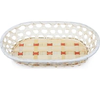 Корзинка Walmer BRAID овальная, 26x18x5 см, бамбук 22702033