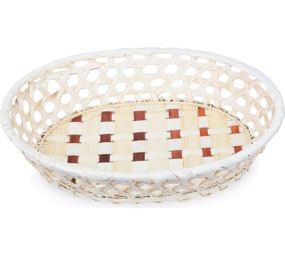 Корзинка Walmer BRAID овальная, 30x25x6 см, бамбук 22702032
