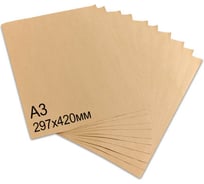 Крафт-бумага в листах А3, 297х420 мм, плотность 78 г/м2, 100 листов, BRAUBERG 440149