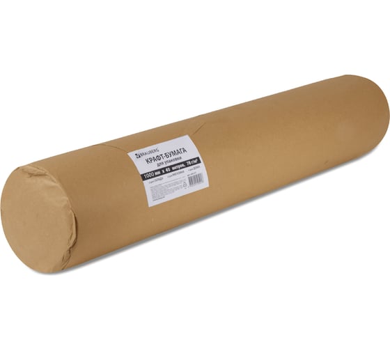 Крафт-бумага в рулоне, 1000 мм х 40 м, плотность 78 г/м2, BRAUBERG 440148