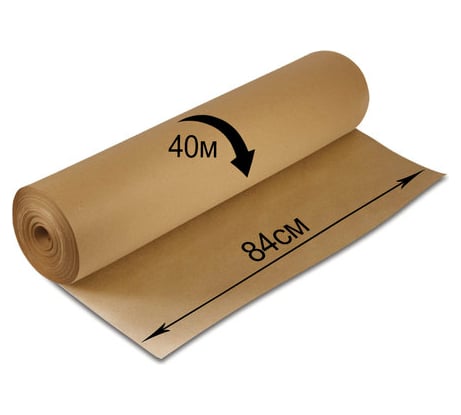 Крафт-бумага в рулоне, 840 мм х 40 м, плотность 78 г/м2, BRAUBERG 440146