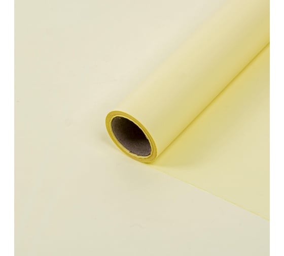 Упаковочная матовая пленка Дон Баллон 0,58x10 м, люкс, светло-желтый, 1 шт. 88019319 1