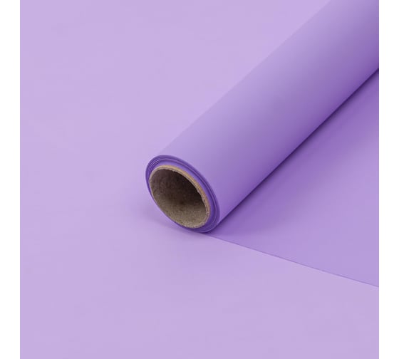 Упаковочная матовая пленка Дон Баллон 0,58x10 м, люкс, сиреневый, 1 шт. 88019331 1