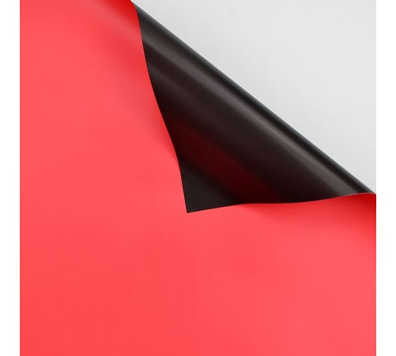 Упаковочная матовая пленка Дон Баллон 0,58x10 м, яркая, красный/черный, 2 ст, 1 шт. 88001808 1