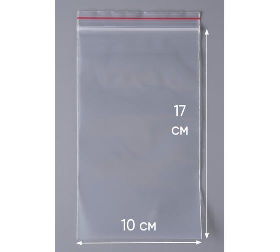 Пакет PACK INNOVATION с замком Zip-Lock (Зип лок), 10x17 см, 100 мкм, 1000 шт. IP00UP01017.100-1T