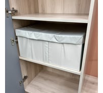 Короб для хранения Симфония с крышкой складной, бежевый с дном ДХ-002