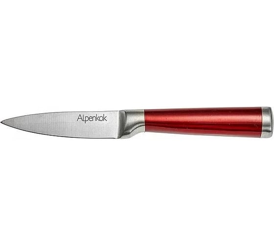 Нож для чистки овощей ALPENKOK AK-2080/E с красной ручкой Burgundy 3,5 8,89 см 120/12 0Р-00015434