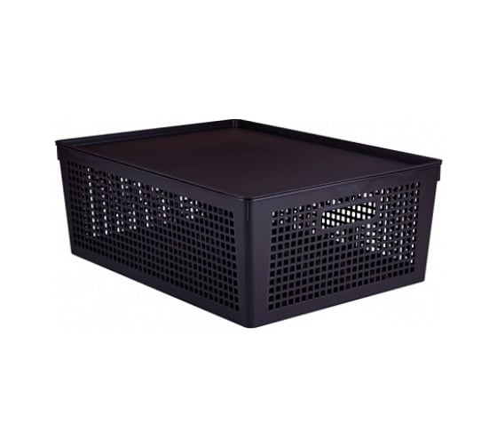 Корзинка ПОЛИМЕРБЫТ TRAYMIX с крышкой, 415x310x153 мм, 16.5 л 434748000