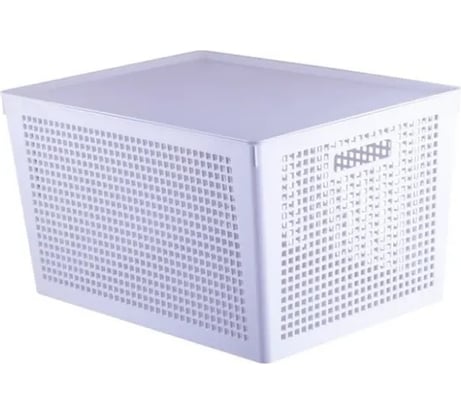 Корзинка ПОЛИМЕРБЫТ TRAYMIX с крышкой, 415x310x235 мм, 25 л 434738000