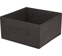 Раскладной короб с ручкой Рыжий кот 28x28x14 см, черный 312629