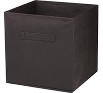 Раскладной короб с ручкой Рыжий кот 28x28x28 см, черный 312626