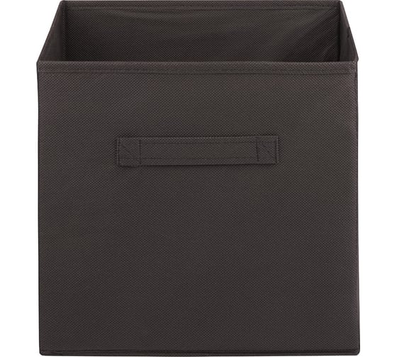 Раскладной короб с ручкой Рыжий кот 28x28x28 см, черный 312626