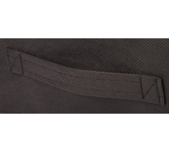 Раскладной короб с ручкой Рыжий кот 28x28x28 см, черный 312626