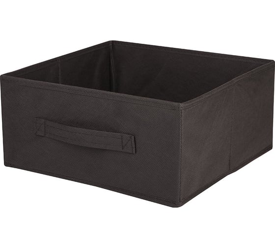 Раскладной короб с ручкой Рыжий кот 31x31x15 см, черный 312628