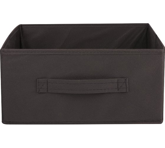Раскладной короб с ручкой Рыжий кот 31x31x15 см, черный 312628