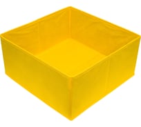 Раскладной короб с ручкой Рыжий кот 31x31x15 см, желтый 312633