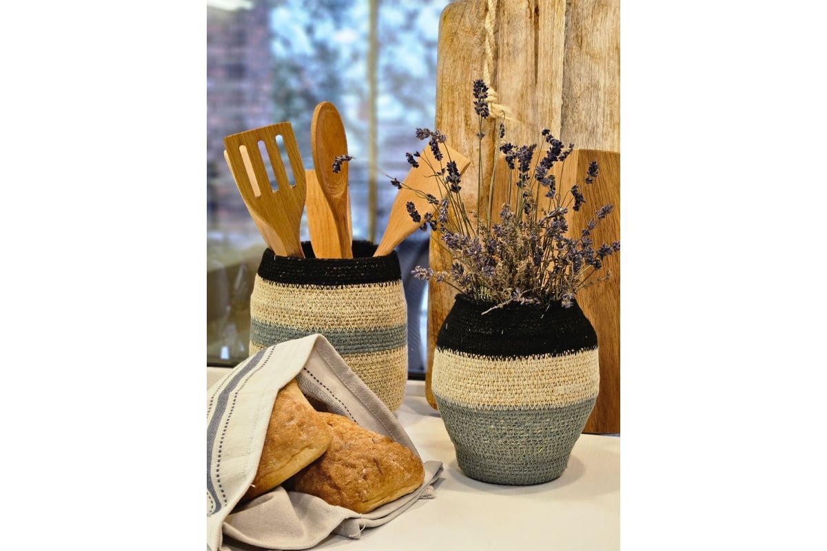 Интерьерная корзина Covali джут SB-3851 - выгодная цена, отзывы ...