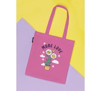 Сумка шоппер JOYARTY женская, c фотопринтом Больше любви, 35x37x7 см bsh_423871