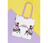 Сумка шоппер JOYARTY женская, c фотопринтом Феи красоты, 35x37x7 см bsh_425007