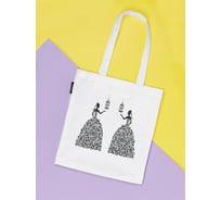 Сумка шоппер JOYARTY женская, c фотопринтом Принцесса, 35x37x7 см bsh_425005