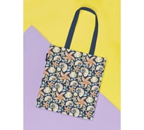 Сумка шоппер JOYARTY женская, c фотопринтом Морские ракушки, 35x37x7 см bsh_423820