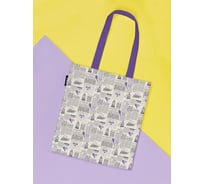 Сумка шоппер JOYARTY женская, c фотопринтом Старая газета, 35x37x7 см bsh_423819