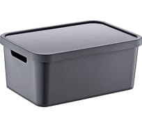Контейнер с крышкой TURAN STAFI Anthracite 12 л TRN-235-Anthr