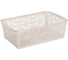 Комплект универсальных корзинок Econova Floral 300x195x95 мм, 4.3 л, 3 шт., белый 43521511622 11