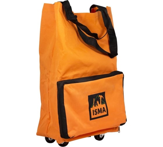 Хозяйственная сумка ISMA  4 колеса, ручки, боковой карман 140x265x460 мм, карман 190x300 мм, колеса 39 мм ISMA-FN209-4(51437)