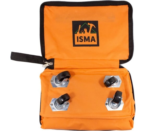 Хозяйственная сумка ISMA  4 колеса, ручки, боковой карман 140x265x460 мм, карман 190x300 мм, колеса 39 мм ISMA-FN209-4(51437)