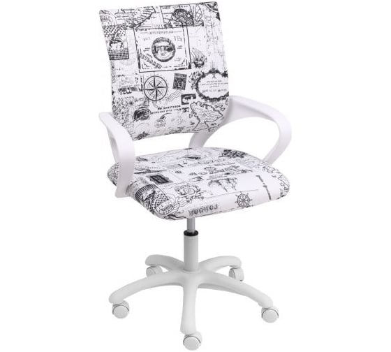 Поворотное кресло AKS Home RICCI, WHITE Kids серый 72602 1
