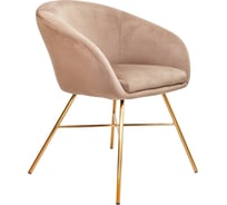 Стул AKS Home AMUR, св.коричневый велюр золото 65594