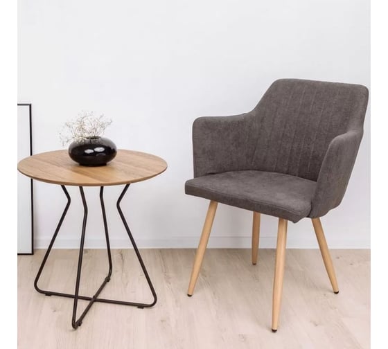 Стул AKS Home BRIT темно-серая ткань 1701-30 дуб 63398