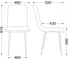 Стул AKS Home FIONA винный велюр G062-35/черный 80887 7