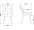 Стул AKS Home FRED винный велюр HLR-38/черный 72350 8