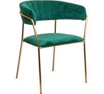 Стул AKS Home GENEVA (зеленый велюр/золото) 62673