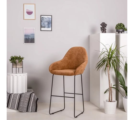 Барный стул R-Home Kent Коричневый/Линк 4101198h_Кор_Бар