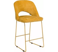 Полубарный стул R-Home Lars Желтый/Линк Золото 4101208h_ЖёлтЗолот_ПБ