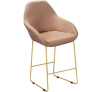 Полубарный стул R-Home Kent Браун/Линк Золото 4101198h_БраунЗолот_ПБ