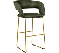 Барный стул R-Home Hugs Темно-зеленый/Link Золото 41023110031h_ТмЗел_БАР