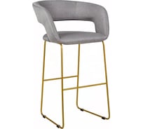 Полубарный стул R-Home Hugs Светло-серый/Link Золото 41023110044h_СвСер_ПБ