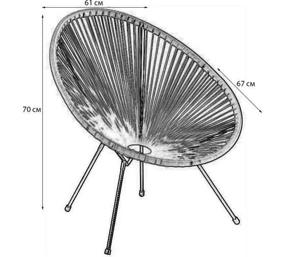 Стул R-Home Acapulco multi 870156