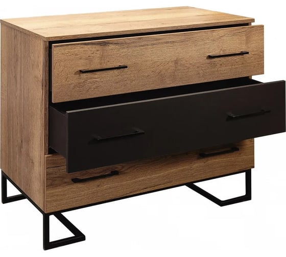 Комод R-Home с 3 ящиками Loft Табак 4009295h_Табак