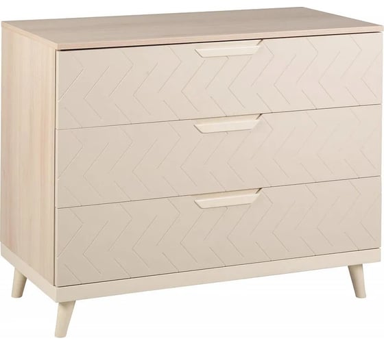 Комод R-Home с 3 ящиками Сканди Жемчужно-белый 4009264hM_Жемчуг