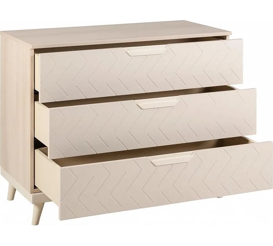 Комод R-Home с 3 ящиками Сканди Жемчужно-белый 4009264hM_Жемчуг