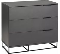 Комод R-Home 3 ящика CITY графит 400955801h