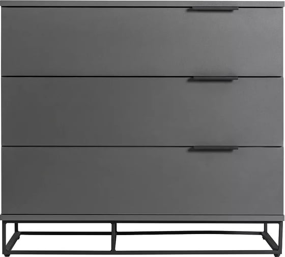 Комод R-Home 3 ящика CITY графит 400955801h